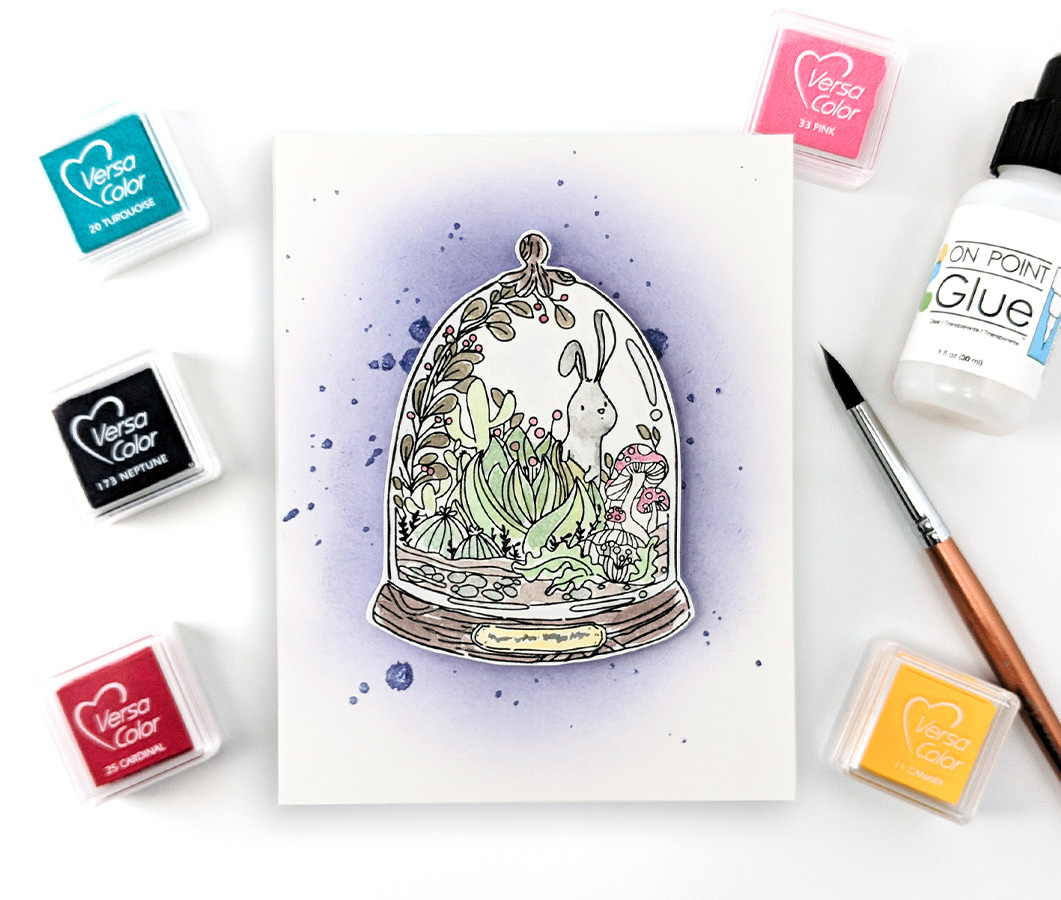 Make a Spring Terrarium Card with VersaColor